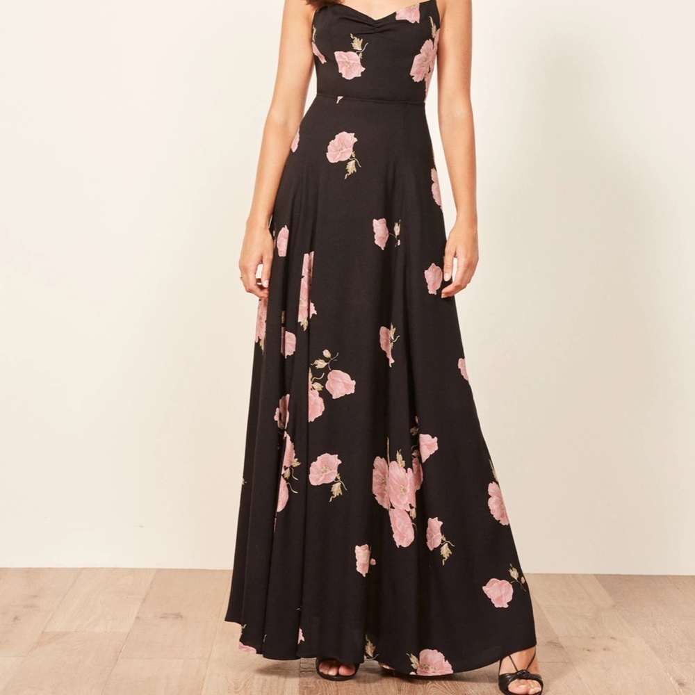 NWT Reformation Thistle Floral Maxi Dress Sz 4P
